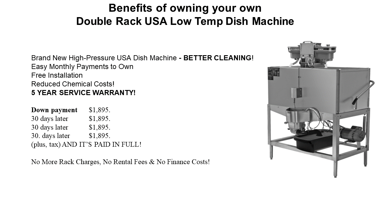 Double Rack Dish Machine